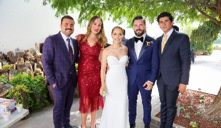  David Noboa, María José Chico, Laura Bravo, Luis Alberto Mahbub y Kiko Orozco.