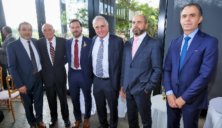  Toño Musa, Víctor Mahbub, Luis Mahbub, David Dauajare,  Jeppo Mahbub y Héctor Mahbub.