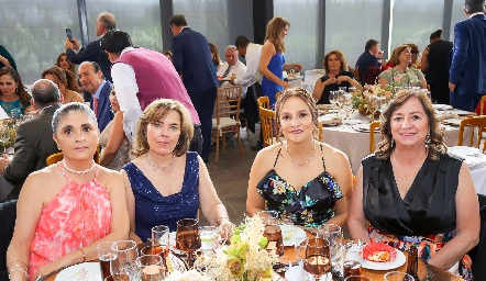  Marcela Orduña, Anabel Valle, Alma Arredondo y Patricia Muñoz.