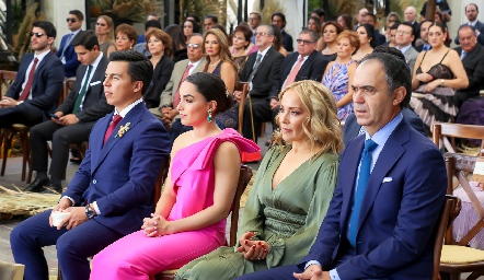 Lisandro y Laura Bravo, Claudia y Héctor Mahbub.