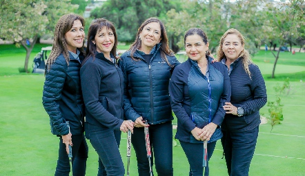 Dolly Villarreal, Josefina Iglesias, Paty Arriola, Anilú Beltrán y Hazel Martínez.