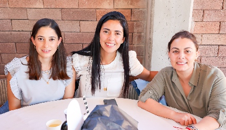  Daniela de Hernández, Silvia Araiza y Carla Rocha.