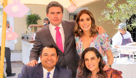  Héctor González, Chino Torres, Andrea Lorca y Anaisa Torres.