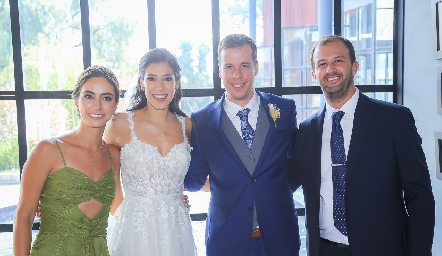 Lorena Andrés, Alejandra González, Fernando González y Alejandro Abud.