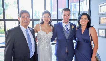  Idelfonso Rodríguez, Alejandra González, Fernando González y Gema Moreno.
