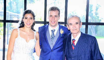  Alejandra González, Fernando González y Armando Favela.