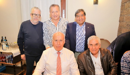  Jorge Chessal, Jorge Rossel, René Díaz, Manuel González Carrillo y Federico Alcalde.