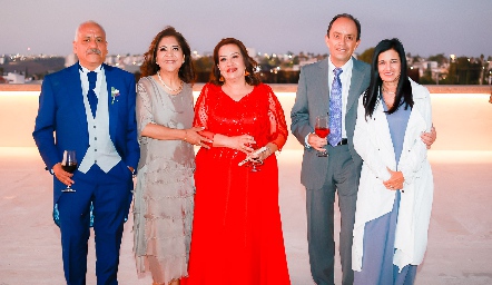  Mario Alberto Reyes, Estela Arriaga, Gloria Hernández, Alejandro Quezada y María Elena Leal.