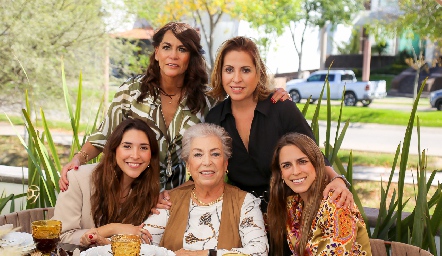  Raquel Altamirano, Verónica Aguirre, Nuria Minondo, Olga María González y  Paulina Aguirre.