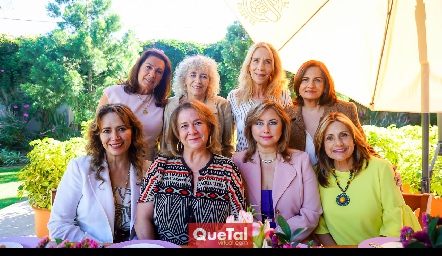  Bere Orozco, Ingrid, Laura Rojas, Tere Lastras, Cecilia Mancilla, Rita Llamazares, Gabriela Cantú y Mónica Guillén.