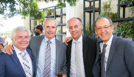  Guillermo López, Claudio Meade, Rafael González y Enrique Díaz Infante.