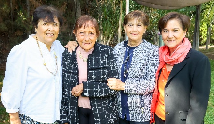  Elsi Díaz de León, Lulú Cortés, Claudia Palomina y Martha Elena Gomez.
