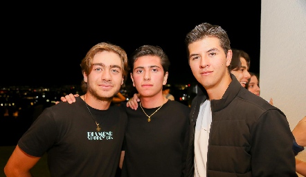  Félix Feres, Diego Barragán y Andrés González.
