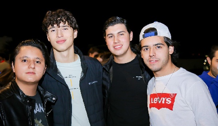  Andrés Robles, Josué Alba, Fernando Marín y Paulo Somohano.