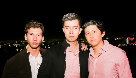 Alejandro Celis, Poncho Herrera y Ricardo Fuentes.