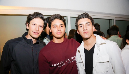  Patricio Loredo, Nicolás Pérez y José Abud.