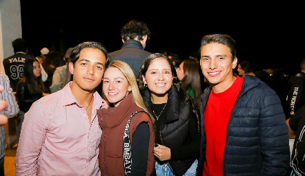 Cheque Zárate, Fer Briseño, Pao Landeros y Johan Rodríguez.