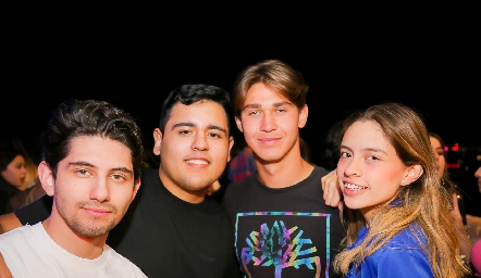  Ángel Lobo, Gens, Daniel Dávalos y Marilú Castillo.