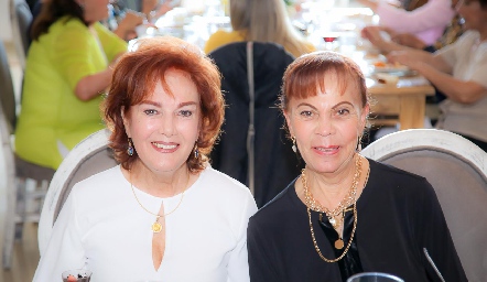  María Rosa García y Elisa Jaimes.