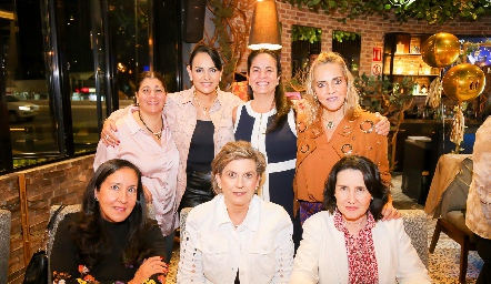  Dalel Kasis, Marily de Tobias, Elsa Martínez, Mimí Hinojosa, Guadalupe Salinas, Gabriela Portillo y Lula López.