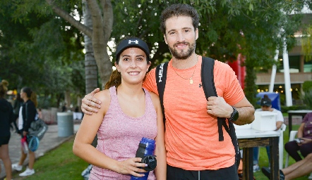 Adriana Salinas y Juan José Aranda.