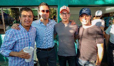  Javier Delgado, Ale Muñoz, Chema Sulaica y Miguel Alvarez.