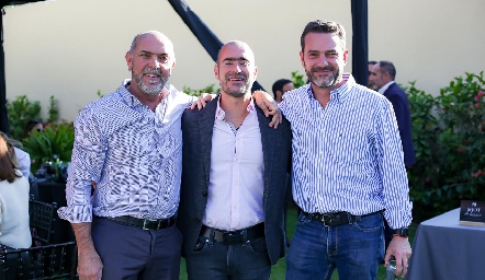  Cali Hinojosa, Manuel González y Luis Paulo Bárcena.