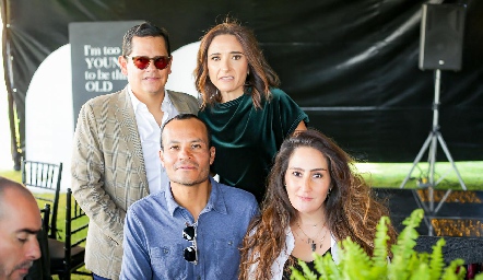  Sergio Quibrera, María José Abaroa, Miguel Fernández y Lorena Ortiz.