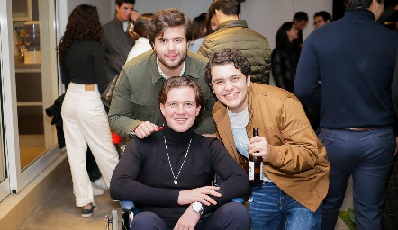 Saad Sarquis, Alonso Rico y Javier Dávila.