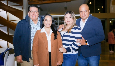  Rodrigo Saracho, Lorena Morales, Lupita Flores y Adrián Botello.