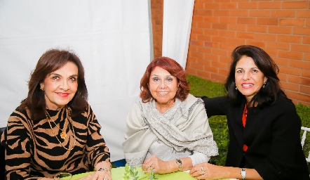  Rosa Elena Velasco, María Elena Contreras y María Elena Güemes.