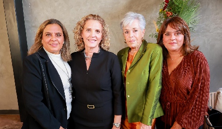  Rosa María Schekaiban, Marcela Pozo, Paty del Peral y Liz Rodríguez.