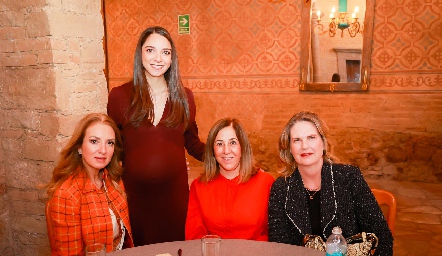  Rocío Mexicano, Sofía Álvarez, Lorena Valle y Carmen Zwieger.