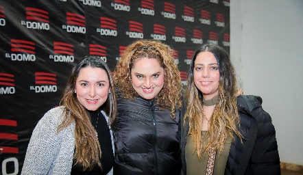  Sara Rivera, Fabiola Aguilar y Tatiana Pérez.