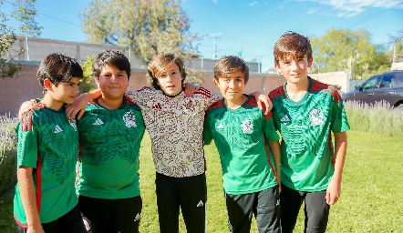 Gonzalo, Emilio, Luisma, Joséma y José Miguel.