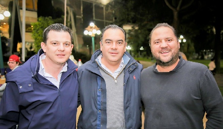  Gonzalo Torres, Jesús Fernández y Federico Enríquez.