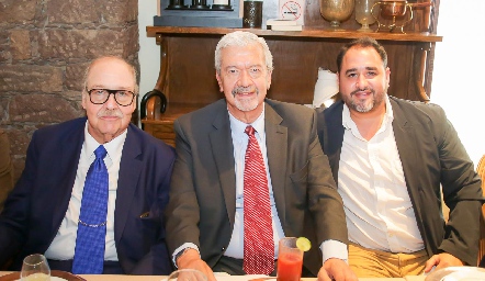  Javier Coello Trejo, Germán Pedroza y Manolo Lorca.