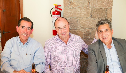 Félix Bocard, Fernando López y Julio Castelo.