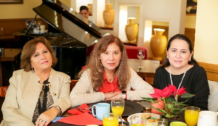  Eli Méndez, Rita Zúñiga y Elisa de Alba.