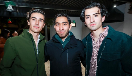  José Manuel Díaz de León, Alejandro Medlich y Diego Valle.