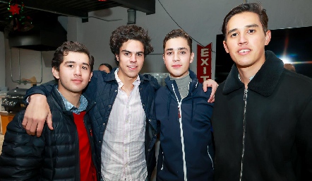  José Roberto Guevara, Francisco Leos, Eduardo Zendejas y Marcelo Rodríguez.