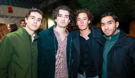  José Manuel Díaz de León, Diego Valle, Juan Pablo Ruiz y Alejandro Medlich.