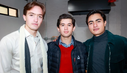  Diego Castro, José Roberto Guevara y Patricio Farías.