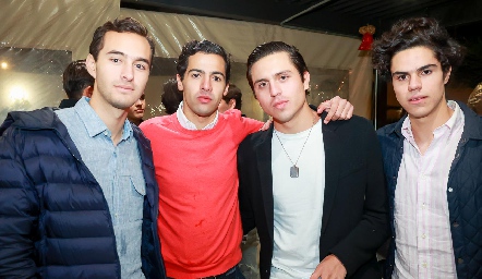  Mario Siller, Diego Gutiérrez, Andrés Zepeda y Francisco Leos.