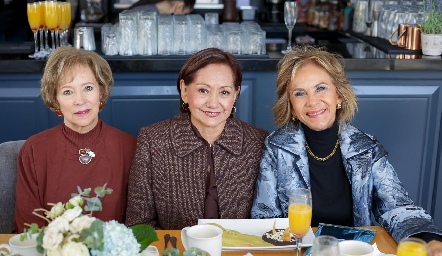  Martha Elena Garza, Coco Méndez y Gloria Estrada.
