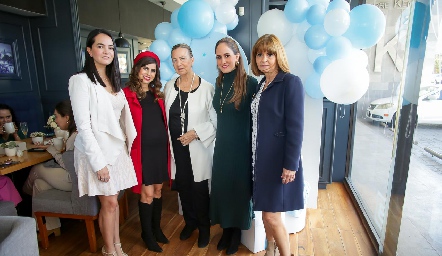  Mariana Meade, Iza Garza, María Luisa Díaz de León, Gaby Ponce y María Luisa Cabrera.