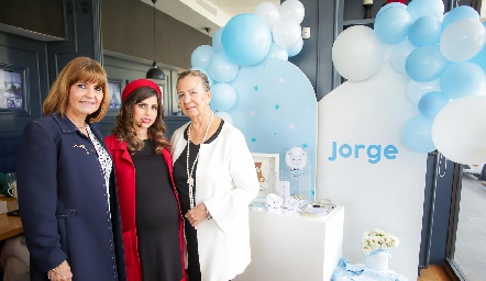  María Luisa Cabrera, Iza Garza y María Luisa Díaz de León.