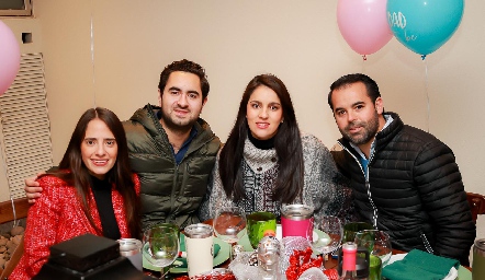  Ale Ascanio, Sebastián Villasana, Andrea Espinosa y Fernando Labastida.