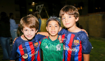  Lalin Lozano, Mauricio Guerrero y Patricio Castro.