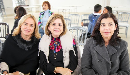  Sandra Zúñiga, Rocío Méndez y Coco Gómez.